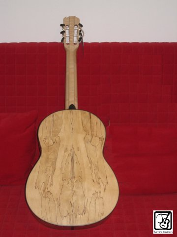Spalted Maple Classical guitar 03